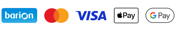 Barion, Mastercard, Visa, Apple Pay és Google Pay fizetési logók